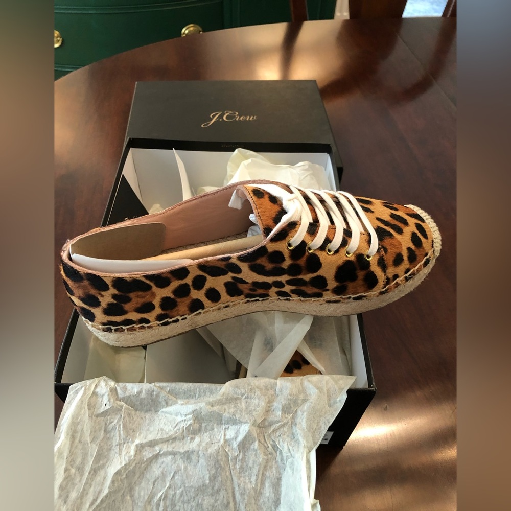 J. Crew Canvas Lace-up Espadrilles NWT - Picture 7 of 9